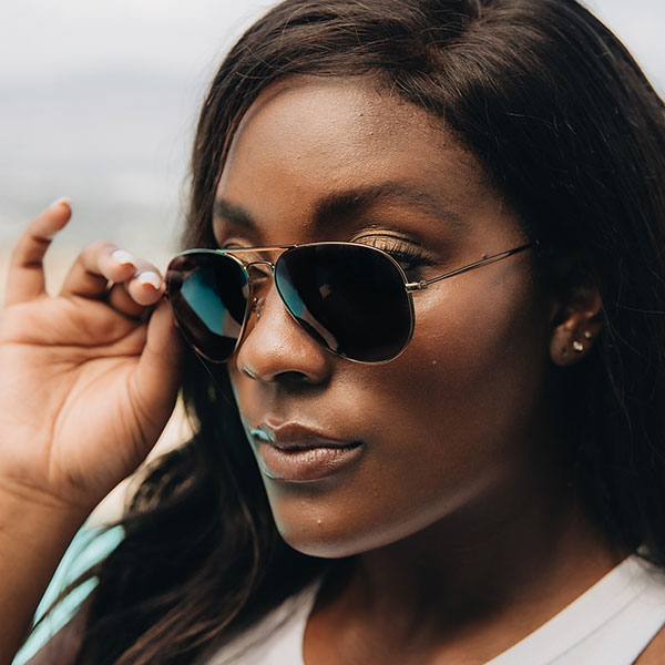 Round Sunglasses in Metal MVMT RUNAWAY M Sunglasses eyewa QATAR