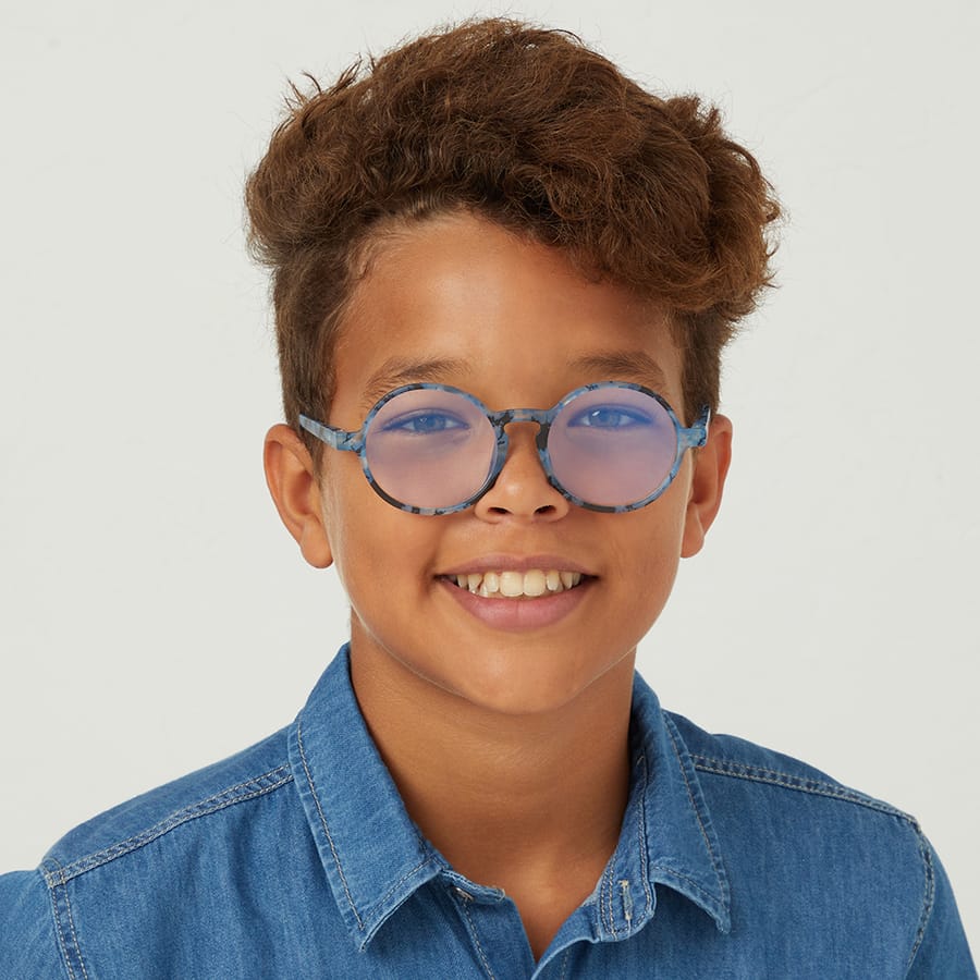 Round blue light glasses deals