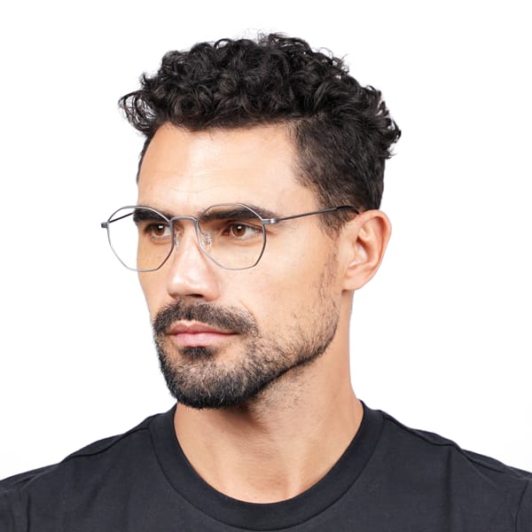 Hexagon Glasses in Titanium Spectus TIMOTHY Titanium Spectus