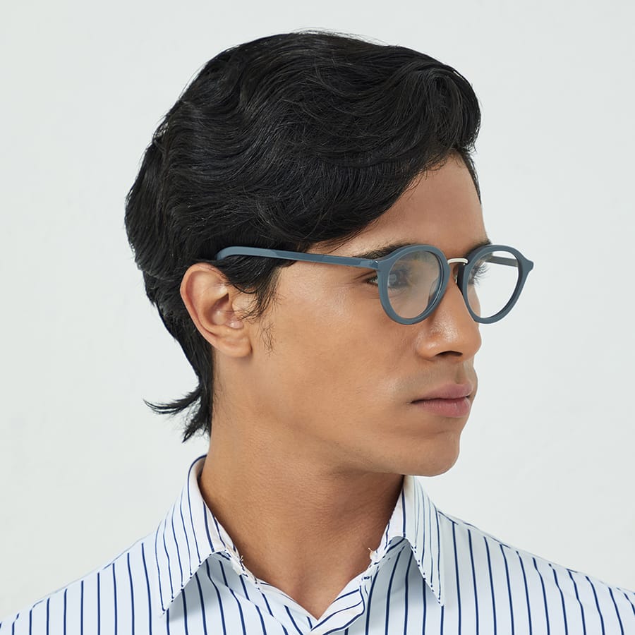 Round Glasses in Metal + Acetate | Spectus GAEL| Spectus Eyeglasses ...