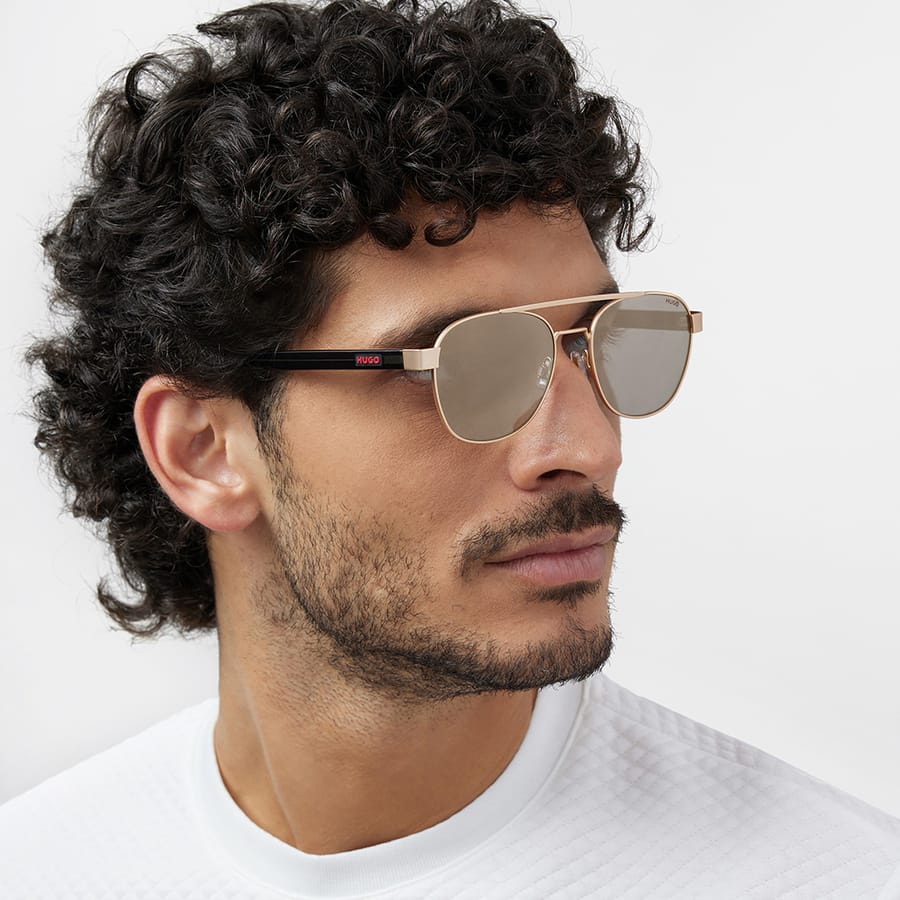 Aviator Sunglasses in Metal | Hugo HG 1196/S| Sunglasses | eyewa Qatar